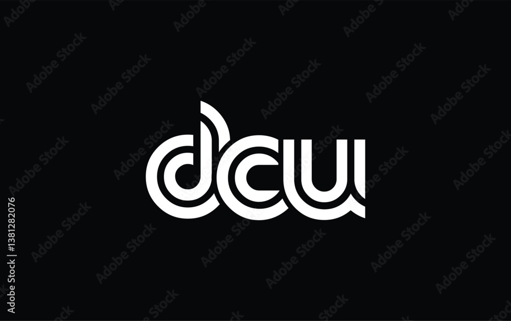 DCU Creative Unique Modern Letter Logo Design. Stylized logo featuring a unique letter design, presenting abstract minimalist aesthetics and modern appeal. DCU Creative Unique Modern Letter Logo Design. Stylized logo featuring a unique letter design, presenting abstract minimalist aesthetics and modern appeal.