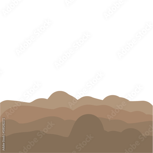 brown clouds illustration