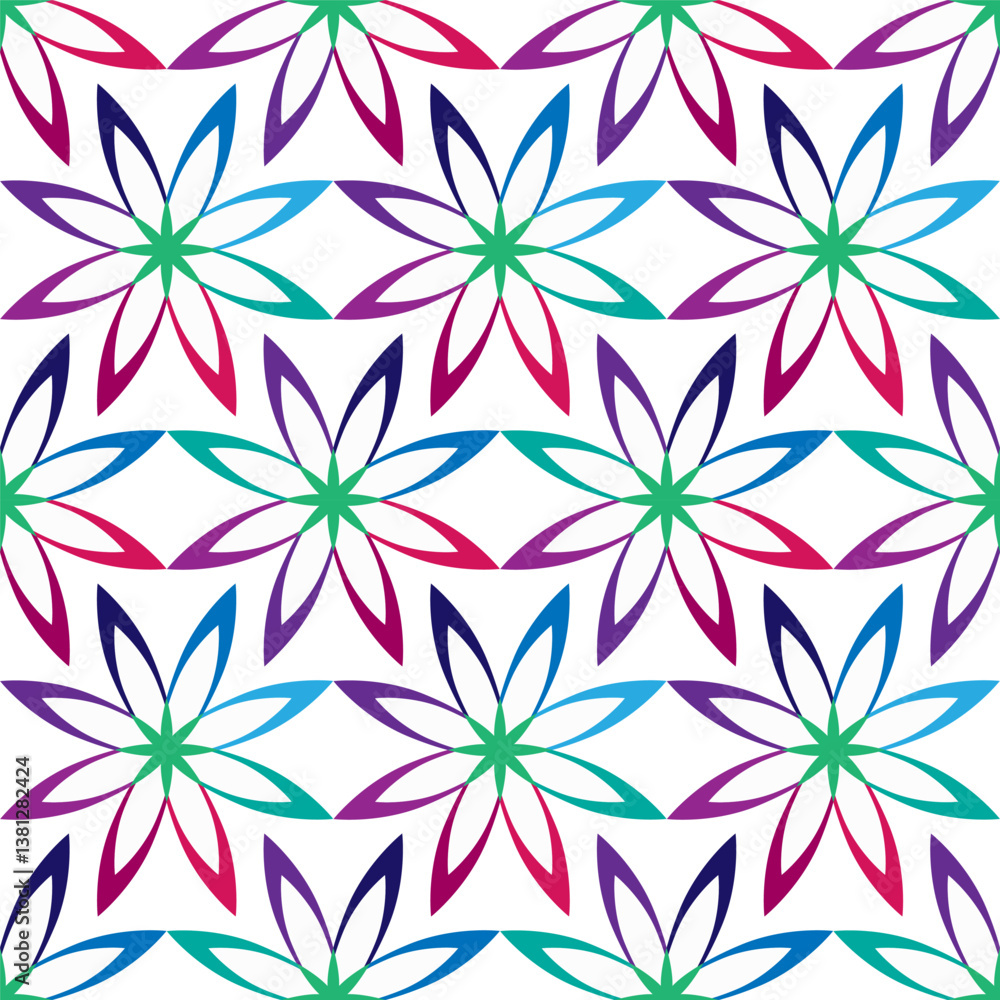 Multicolored flowers on a transparent background - seamless pattern Multicolored flowers on a transparent background - seamless pattern