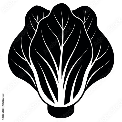 Bok choy silhouette-illustration 