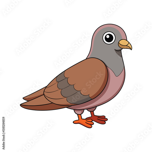  Common Ground Dove Bird Realistic Art