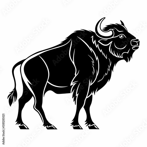 buffalo sihouette black vector