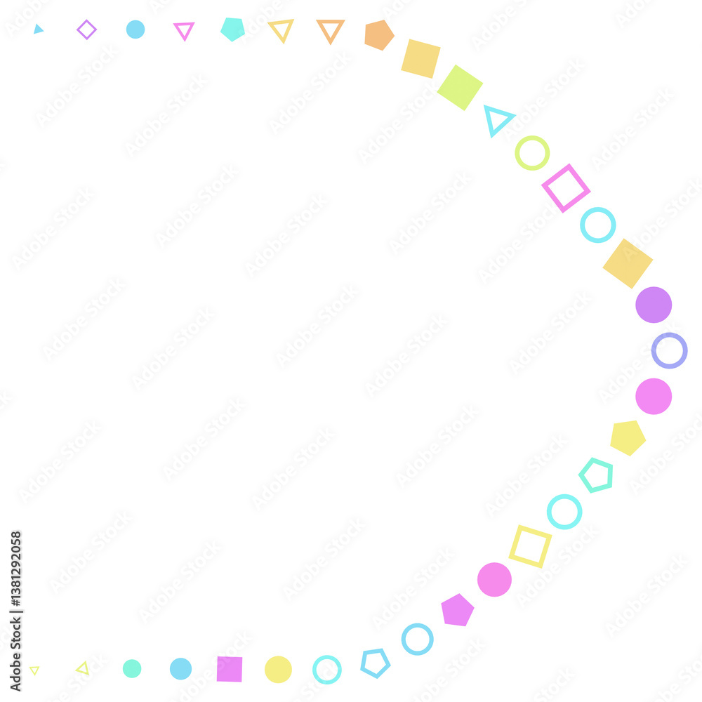 Fototapeta premium Colorful geometry curve background. 