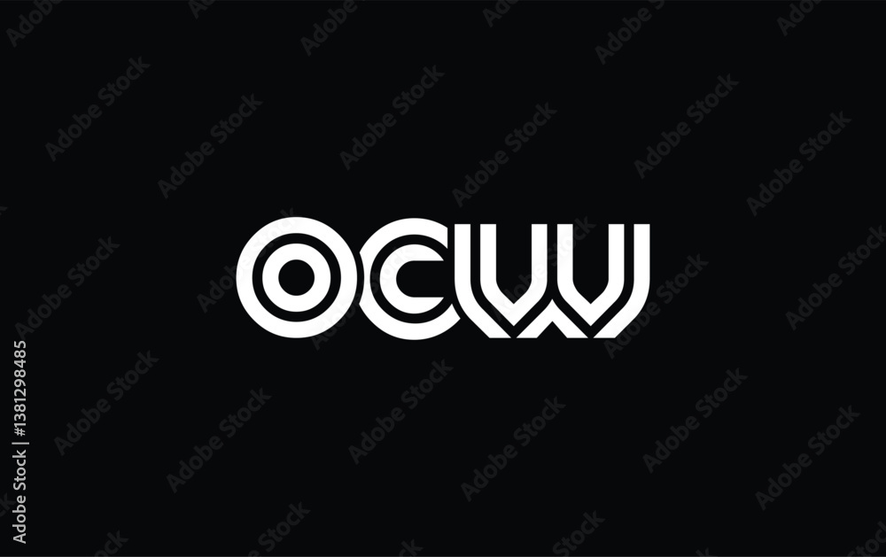 OCW Creative Unique Modern Letter Logo Design. Stylized logo featuring a unique letter design, presenting abstract minimalist aesthetics and modern appeal. OCW Creative Unique Modern Letter Logo Design. Stylized logo featuring a unique letter design, presenting abstract minimalist aesthetics and modern appeal.