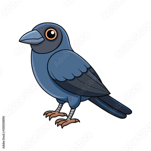  Vibrant Daurian Jackdaw Bird Artwork