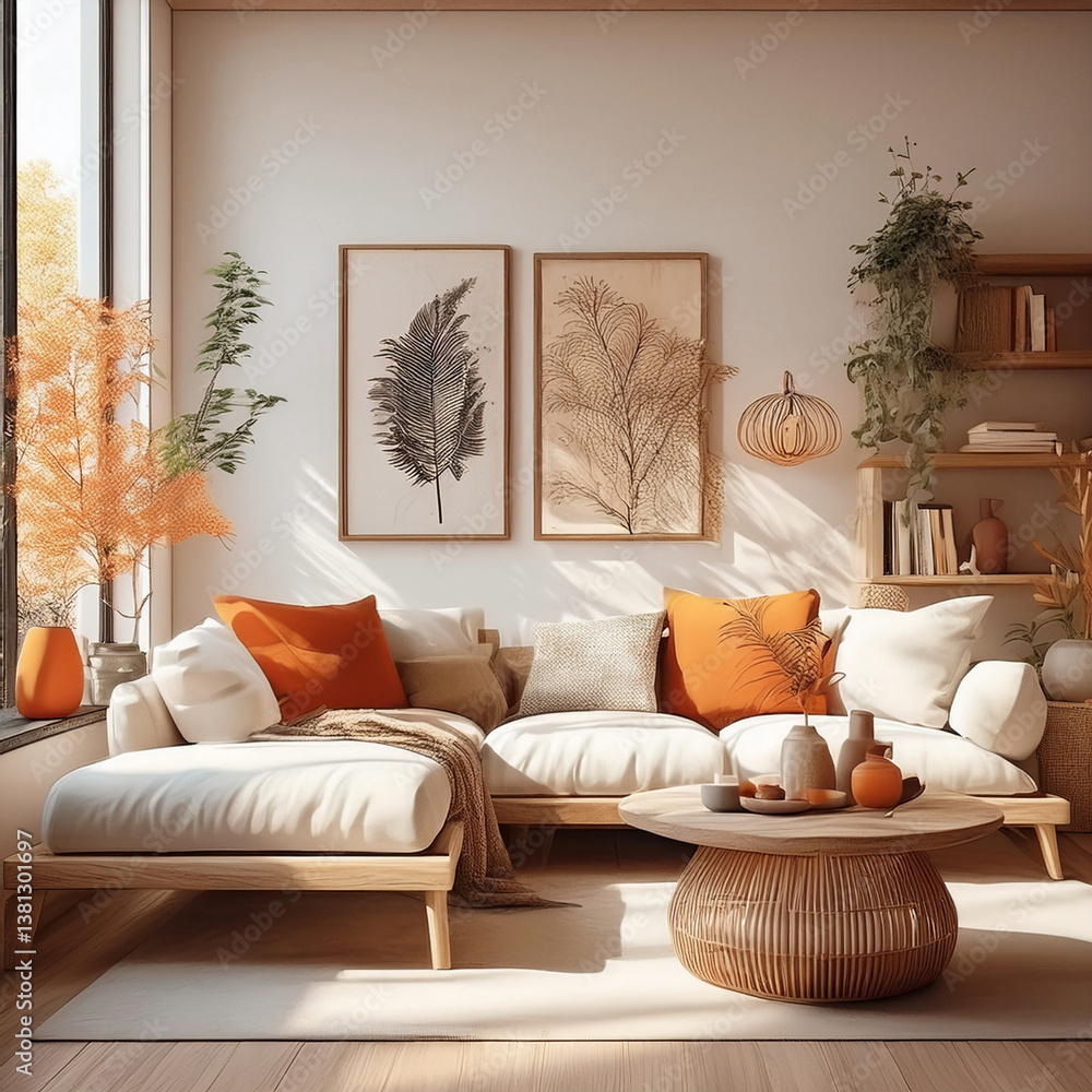 Fototapeta premium Wunderschönes Wohnzimmer