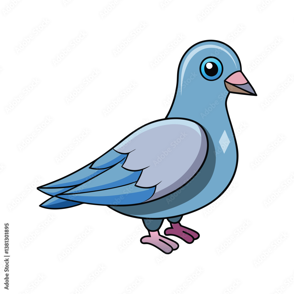 Obraz premium Diamond Dove Bird Colorful Artwork
