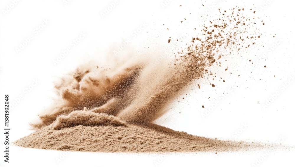 Brown sand explosion Brown sand explosion