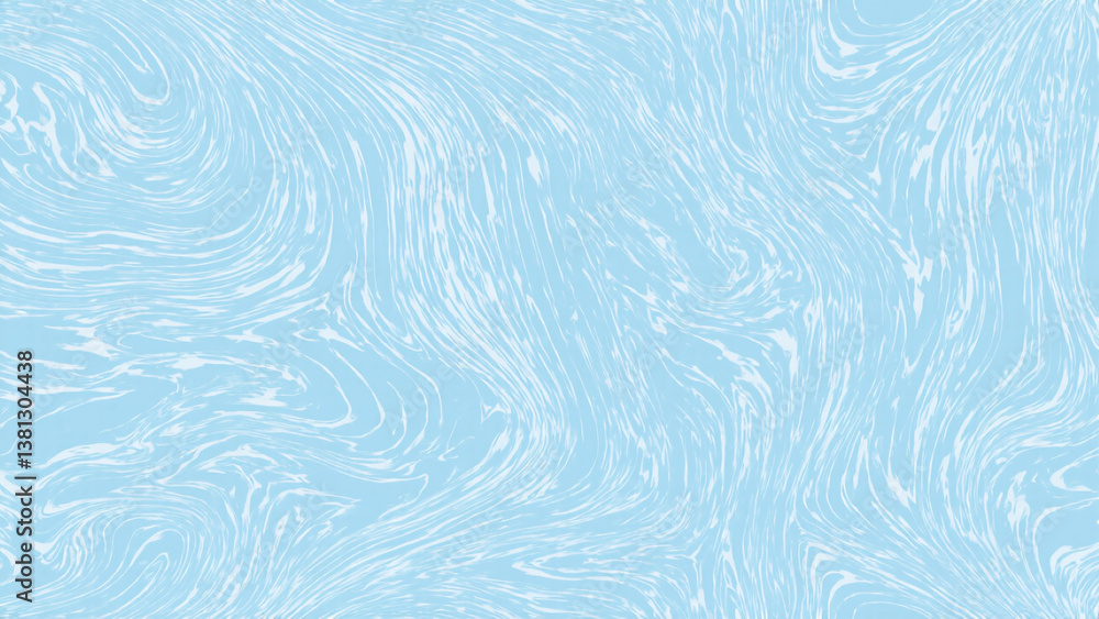 Obraz premium Light Blue Marble Texture with Elegant Swirling Patterns