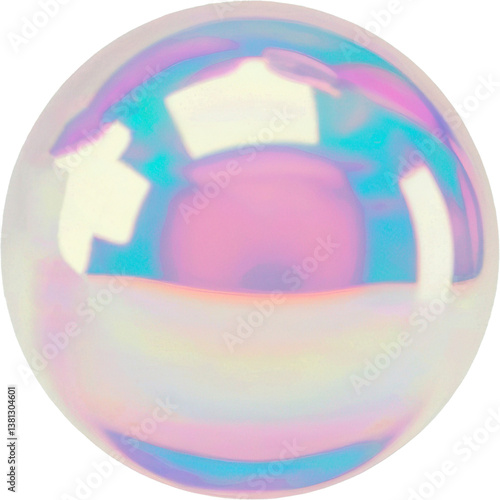 Iridescent Holographic Glossy Sphere 