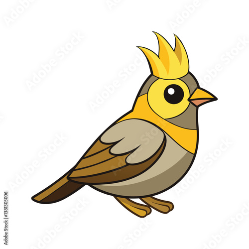  Vivid Golden-Crowned Kinglet Bird Design