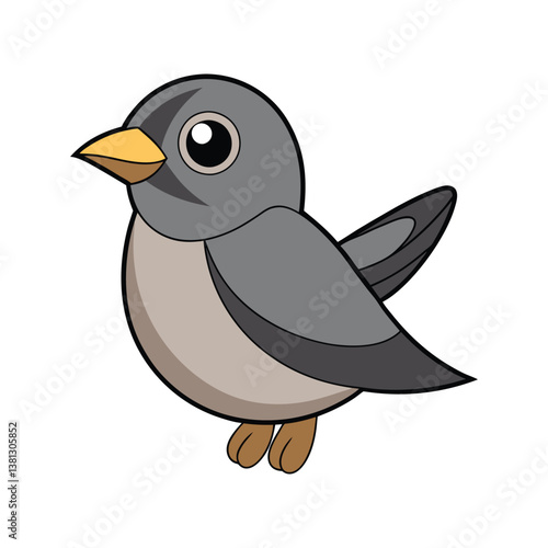  Vivid Gray-cheeked Thrush Bird Design
