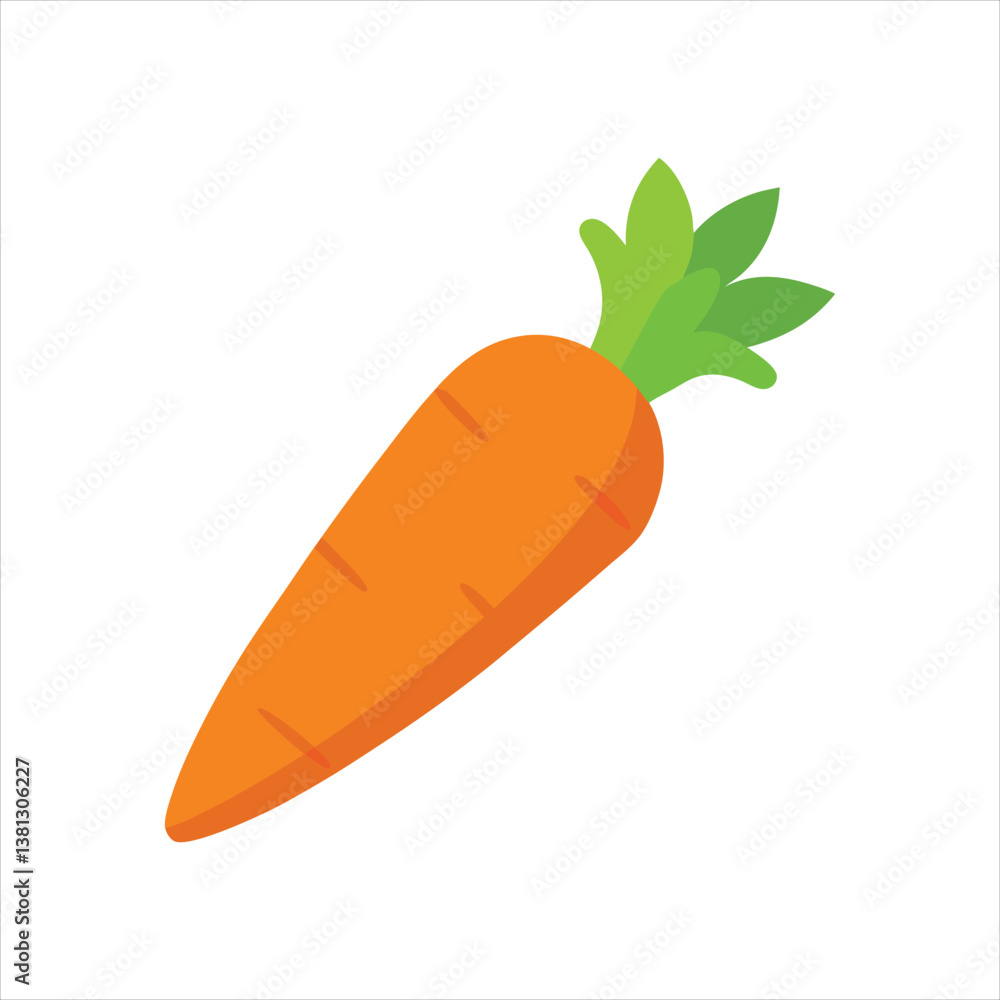 Fresh Carrot Icon Vector Illustration of a Healthy Vegetable Fresh Carrot Icon Vector Illustration of a Healthy Vegetable