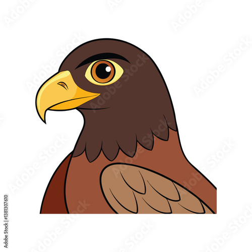  Harris's Hawk Bird Realistic Art