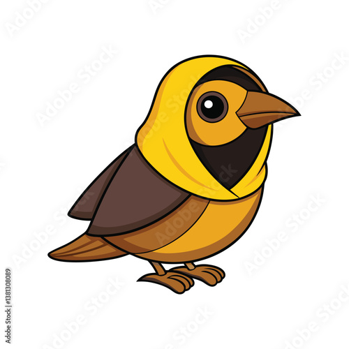  Hooded Warbler Bird Realistic Art