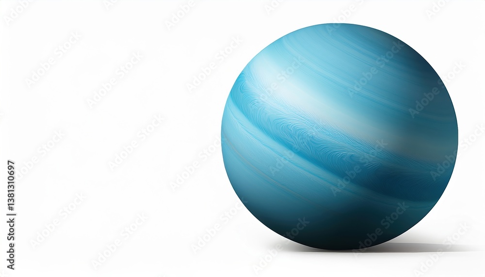 Futuristic blue sphere with swirling patterns on white background Futuristic blue sphere with swirling patterns on white background