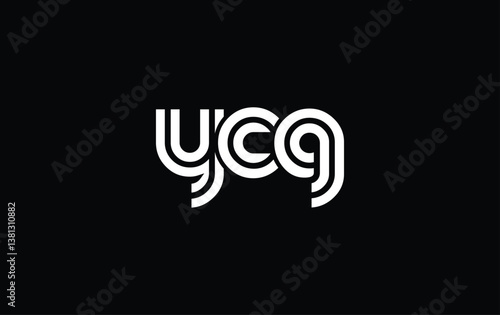 YCG Creative Unique Modern Letter Logo Design. Stylized logo featuring a unique letter design, presenting abstract minimalist aesthetics and modern appeal.