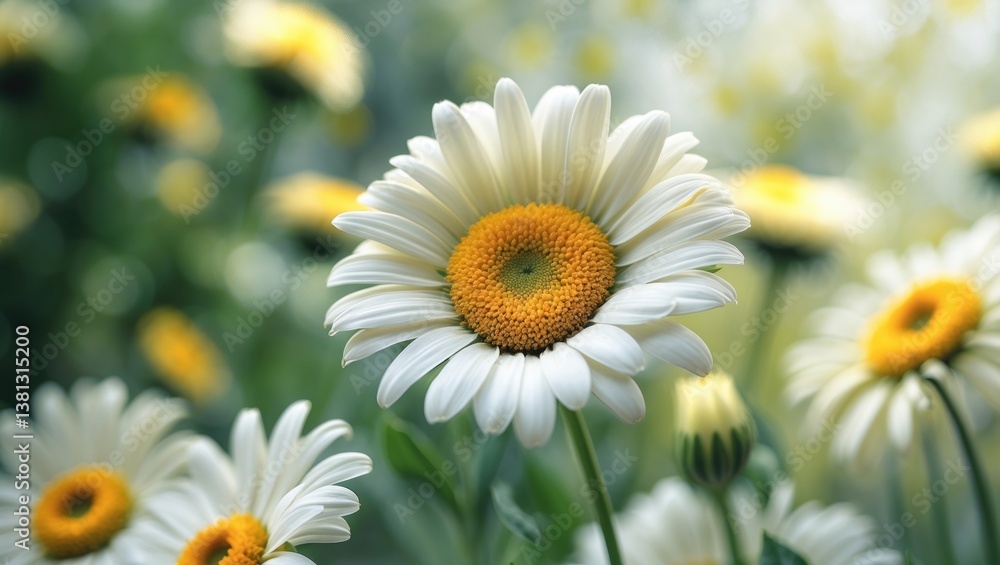 Fototapeta premium Chamomile flower detailed view