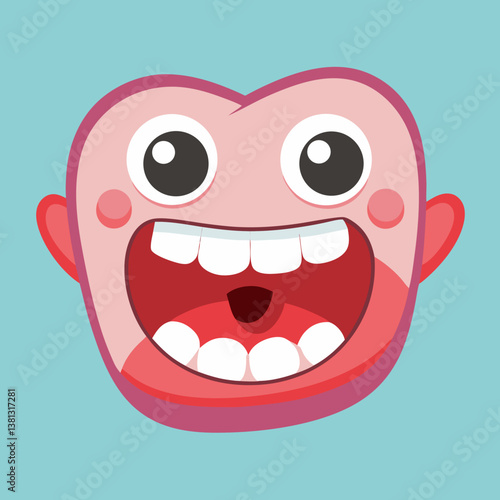 laugh, laughter, funny, joy, fun, humor, lol, giggle, chuckle, hysterical, smile, emotion, happy, comedy, grin, reaction, joke, amusing, silly, cheerful, cartoon, face, vector, illustration, head, art