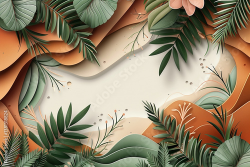 background with palm trees