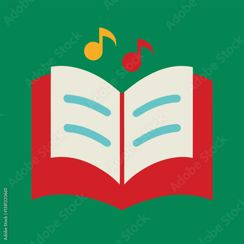 open book with heart shaped