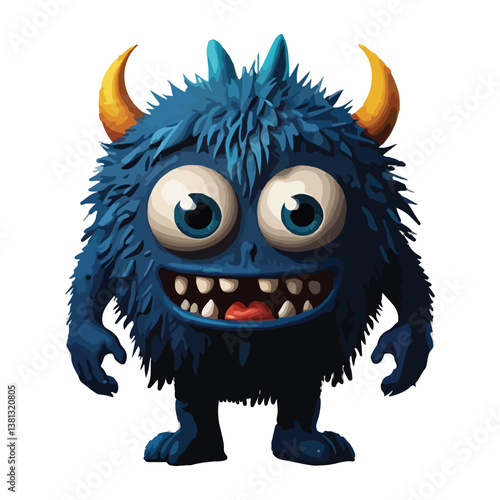 design for animated illustrations of cartoon monster characters