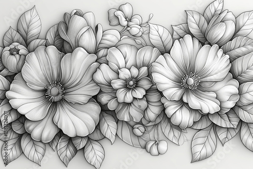 hand drawn flower