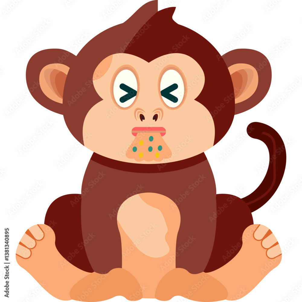 Monkey Vomiting Icon Monkey Vomiting Icon