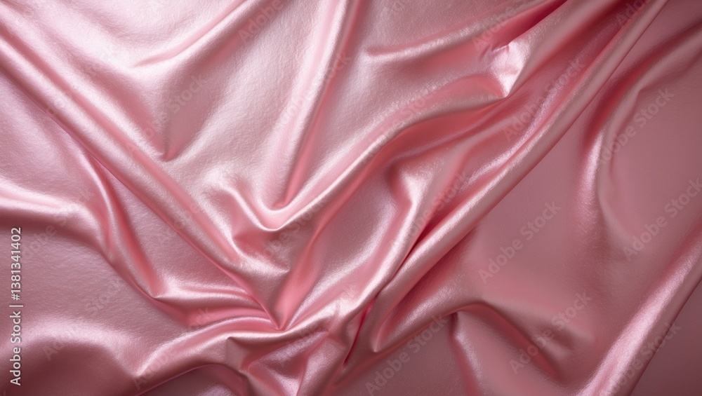 Obraz premium Elegant pink and rose gold foil background featuring a metallic plate texture with glitter wallpaper. Surface details include metal copper texture. Metallic backdrop design.
