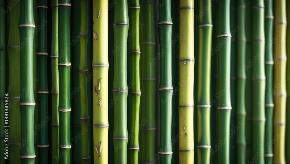 Processed collage of green bamboo fence texture surface. Processed collage of green bamboo fence texture surface.