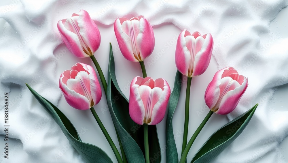Pink tulip flowers separated on a white background, with a clipping path. Pink tulip flowers separated on a white background, with a clipping path.