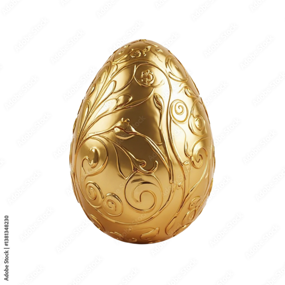 golden easter egg with ribbon golden easter egg with ribbon