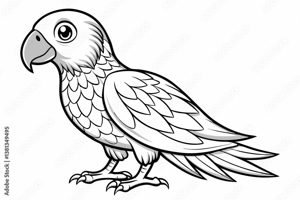Fototapeta premium Tia bird vector