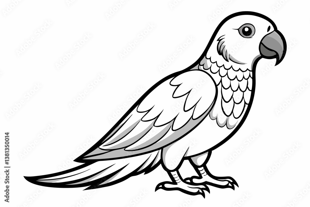 Fototapeta premium Tia bird vector