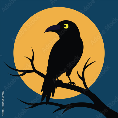 crow on the tree