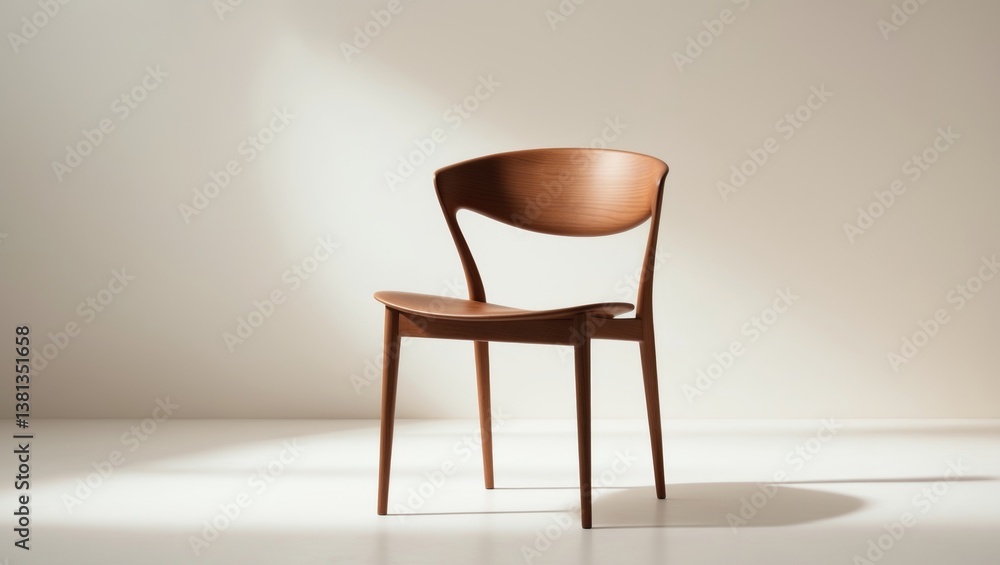Obraz premium Interior Objects Furniture Wooden Chair Close-Up