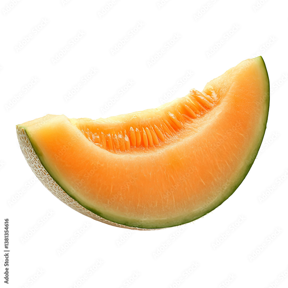 melon slice from the side, captured at a slight angle
melon slice from the side, captured at a slight angle