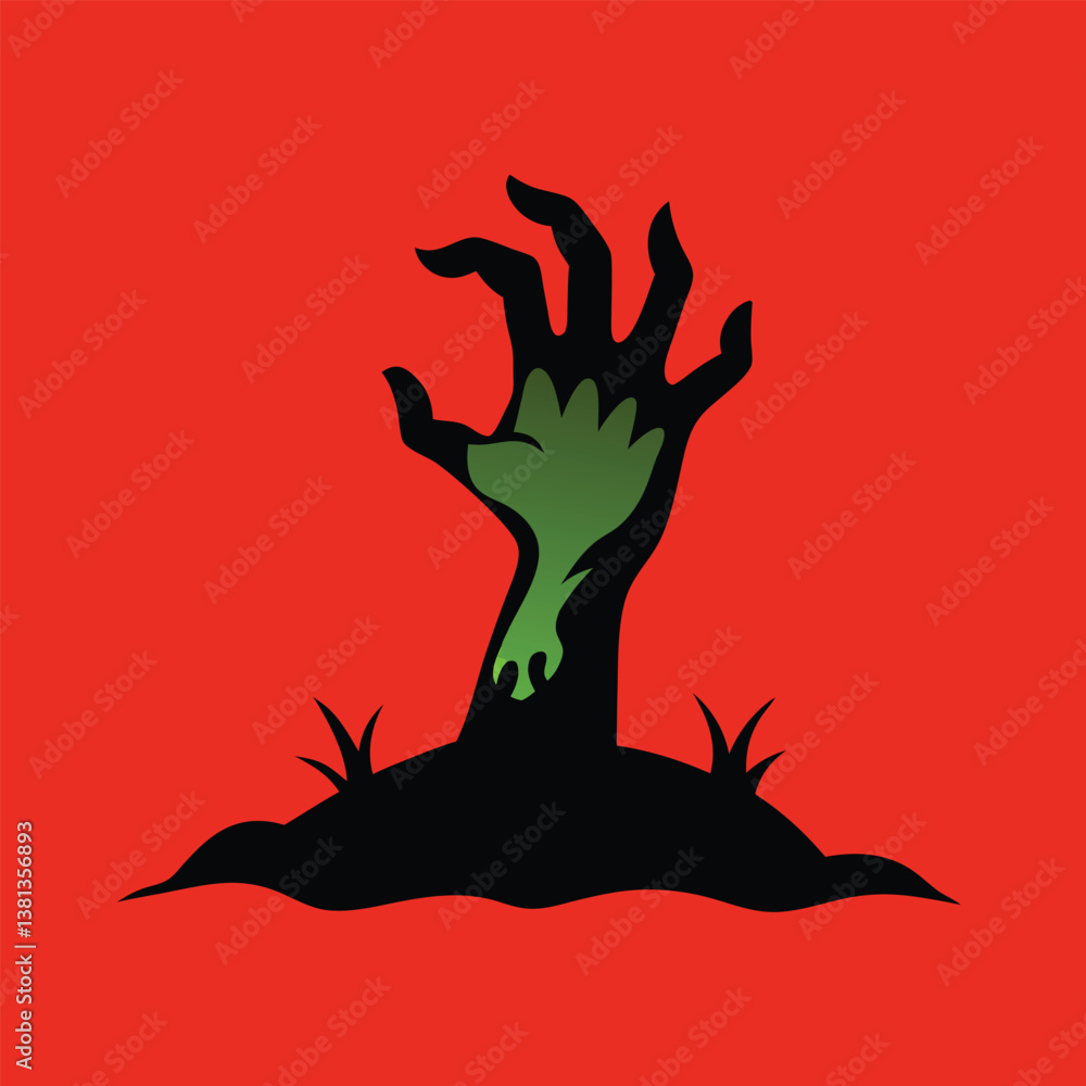 vector illustration of a silhouette of a hand vector illustration of a silhouette of a hand