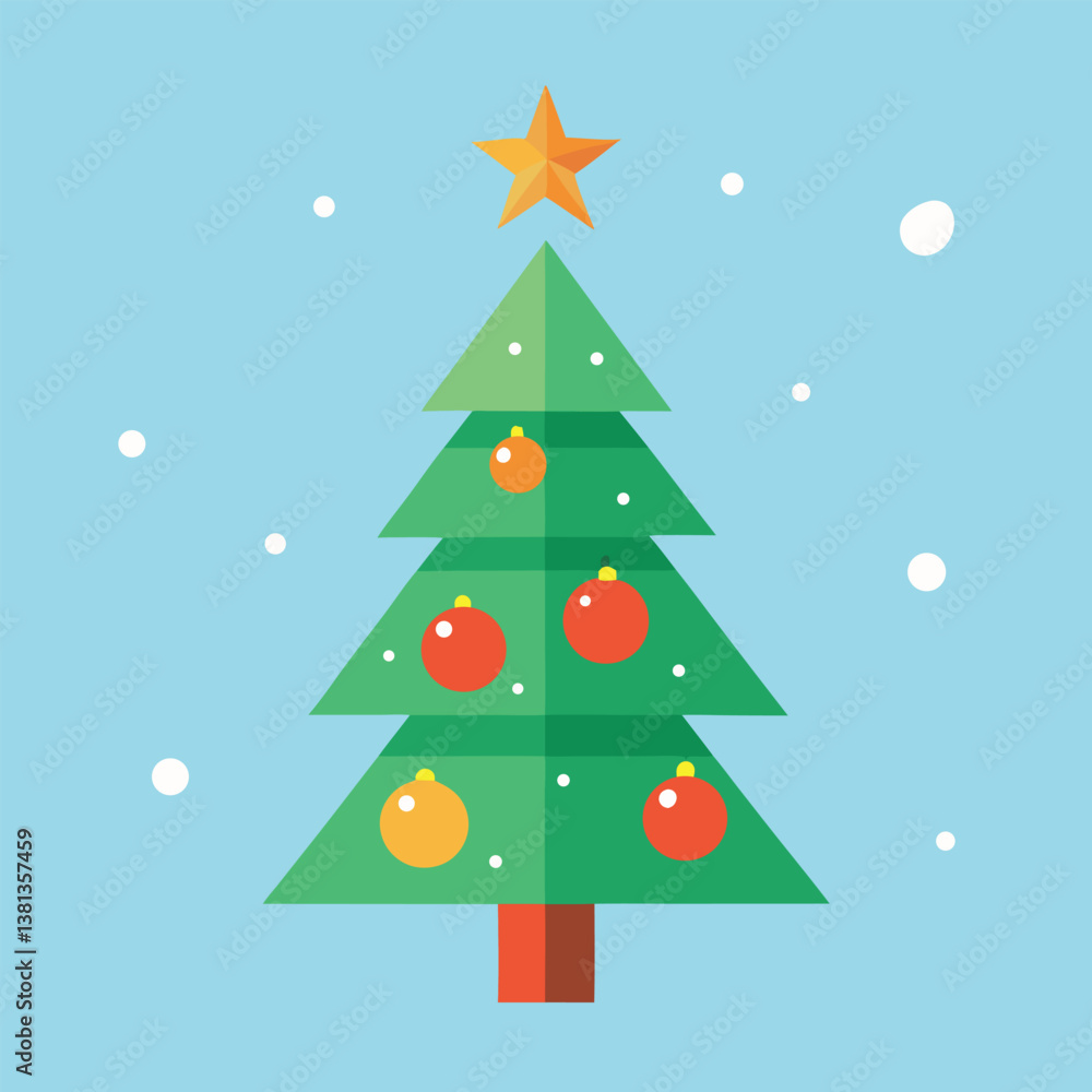 christmas tree vector illustration christmas tree vector illustration