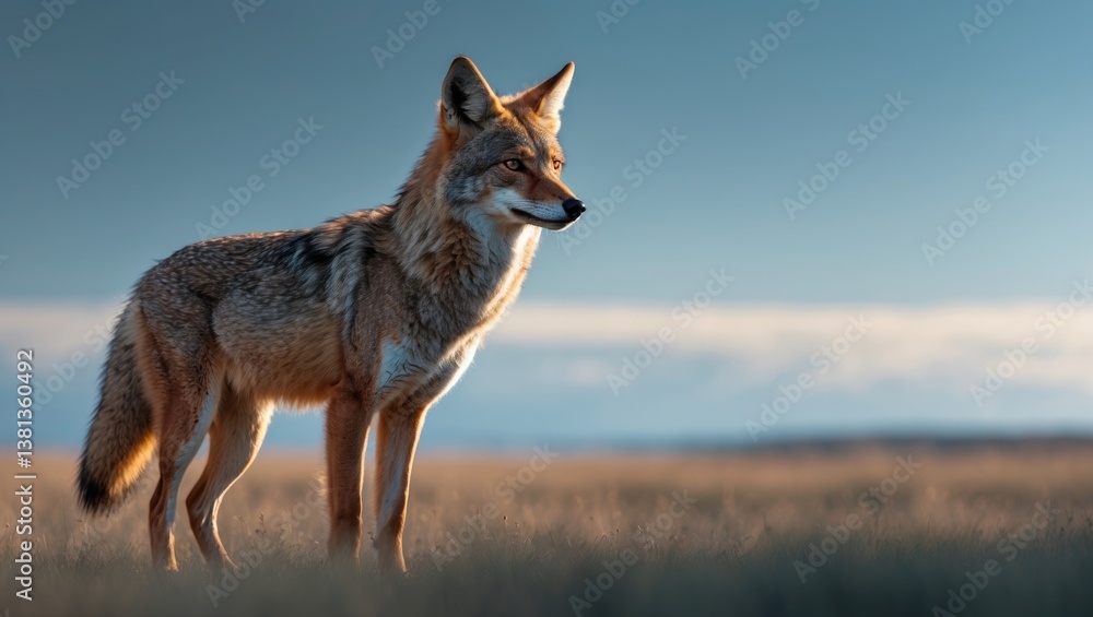 Fototapeta premium Iberian wolf (Canis lupus signatus)