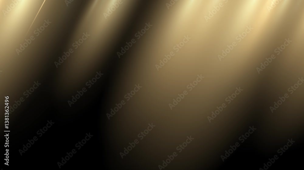 Loop sun light golden flare light effect on a black background. Sun ...