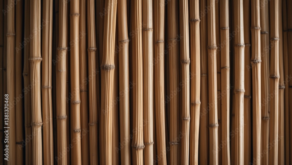 Fototapeta premium Natural brown dry cane surface texture