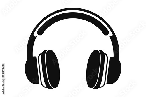 Black Headphones OverEar Design 