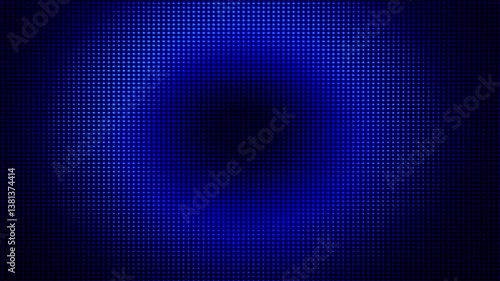 Abstract Blue Pixelated Circle: A visually captivating pattern of countless tiny pixels arranged in a gradient circle, offering a sense of depth and intrigue in a digital art format.