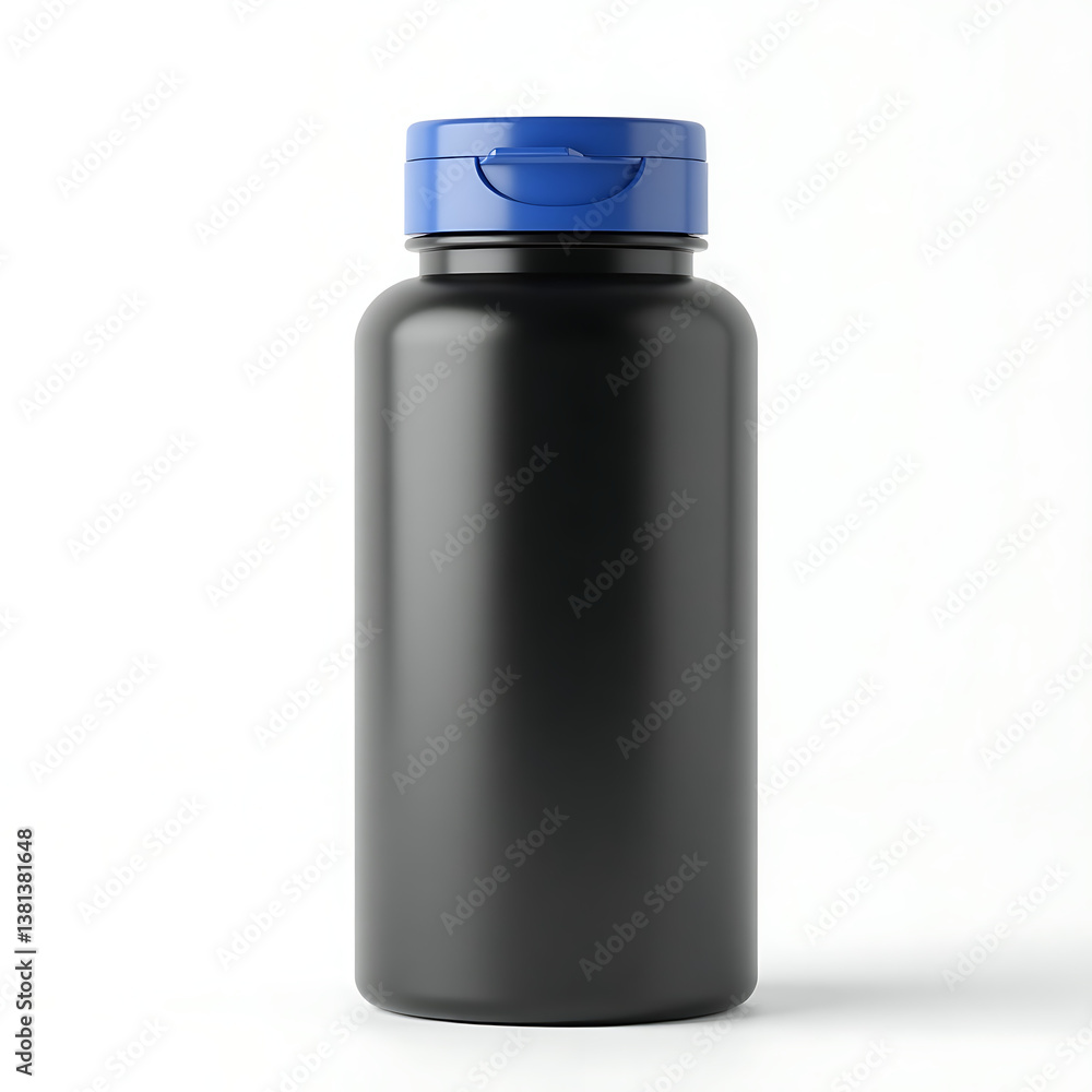 blue plastic bottle isolated on white blue plastic bottle isolated on white