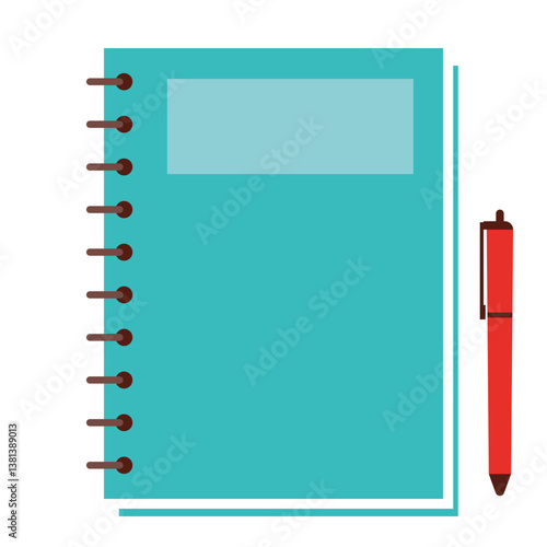 Wallpaper Mural Notebook Vector Illustration Torontodigital.ca