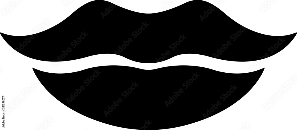Mouth lips icon in flat woman girl lips shape design kissing Beauty concept. Trendy style isolated on transparent background Mouth lips icon in flat woman girl lips shape design kissing Beauty concept. Trendy style isolated on transparent background