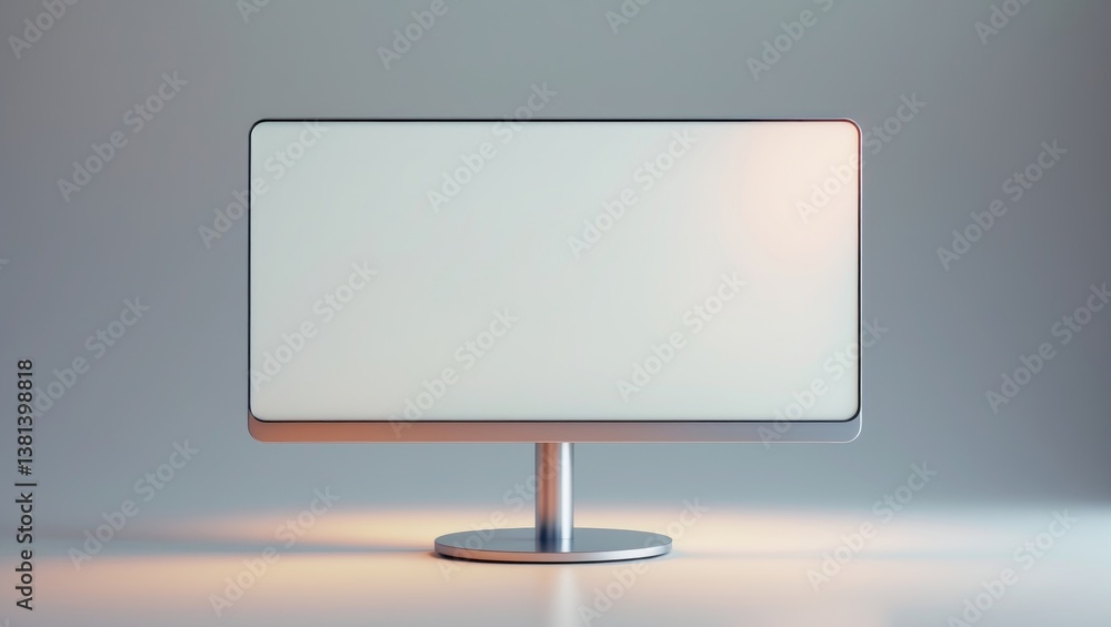Mockup of a computer monitor digital device