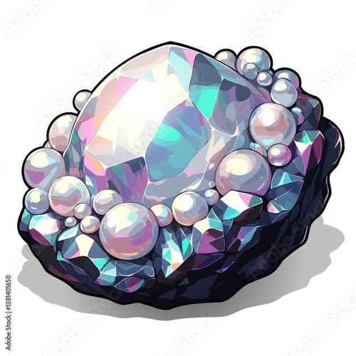 Pearl Cluster Crystal