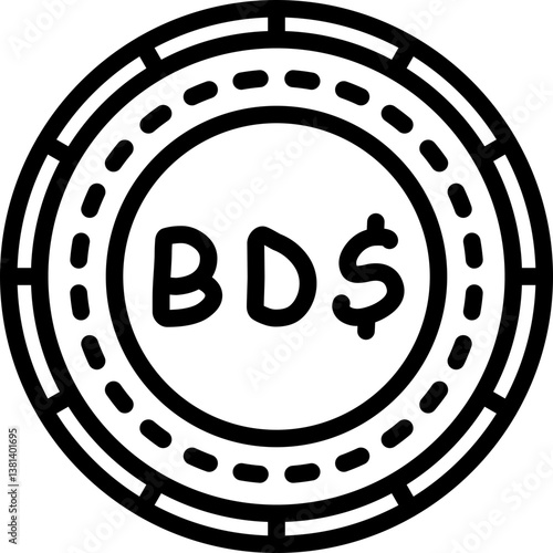 Bermuda Coin Icon